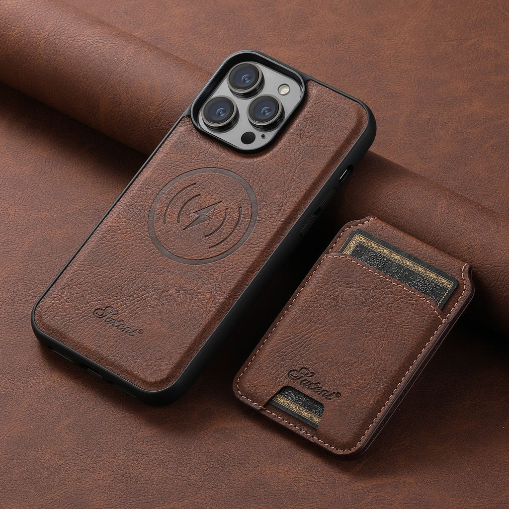 Magnetic Card Holder iPhone Case with Stand | Choose Your Model