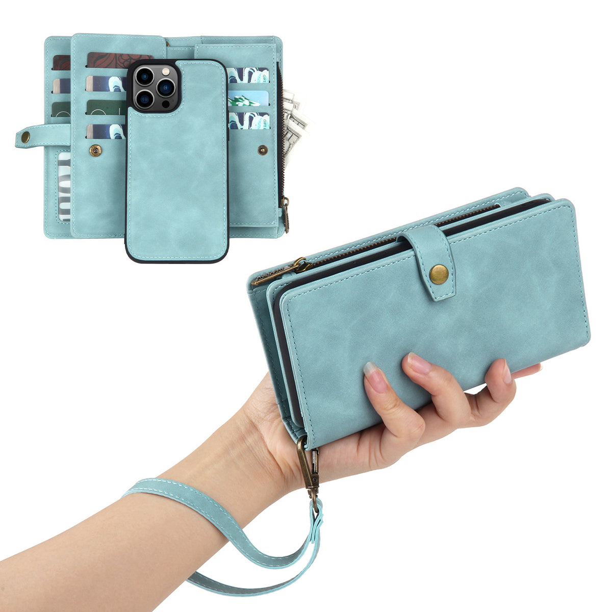 PU Flip Wallet iPhone Case | Choose Your Model