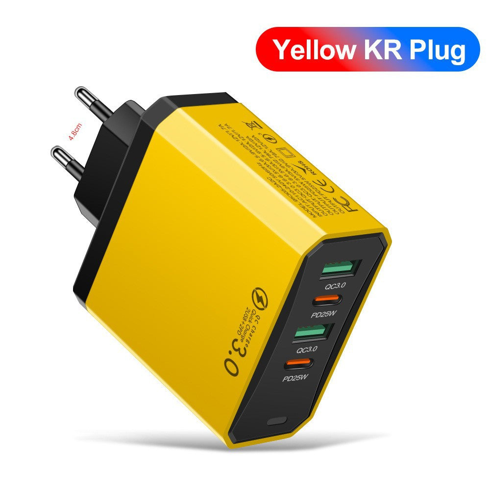 4-Port USB & USB-C Wall Charger