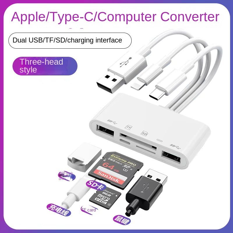 Multi-Function USB-C Phone Card Reader