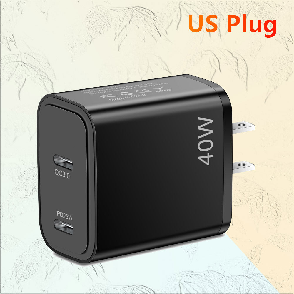 Dual USB-C PD Wall Charger