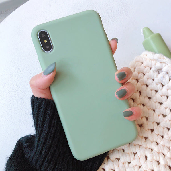 Candy Color Soft TPU iPhone Case | Choose Your Model