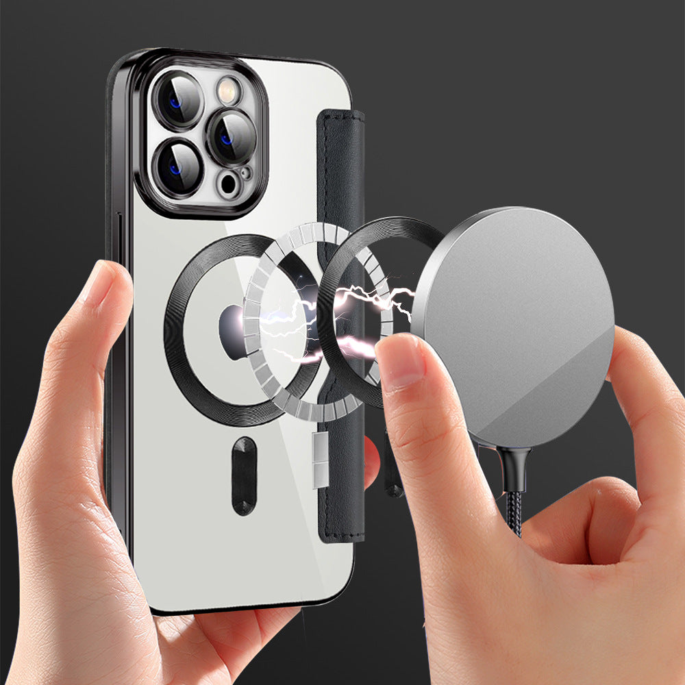Magnetic Flip Card-Holder iPhone Case | Choose Your Model