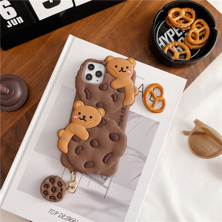 Cute Bear Biscuit iPhone Case | Choose Your Model