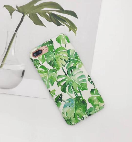 Marble & Leaf Print iPhone Case | Choose Your Model