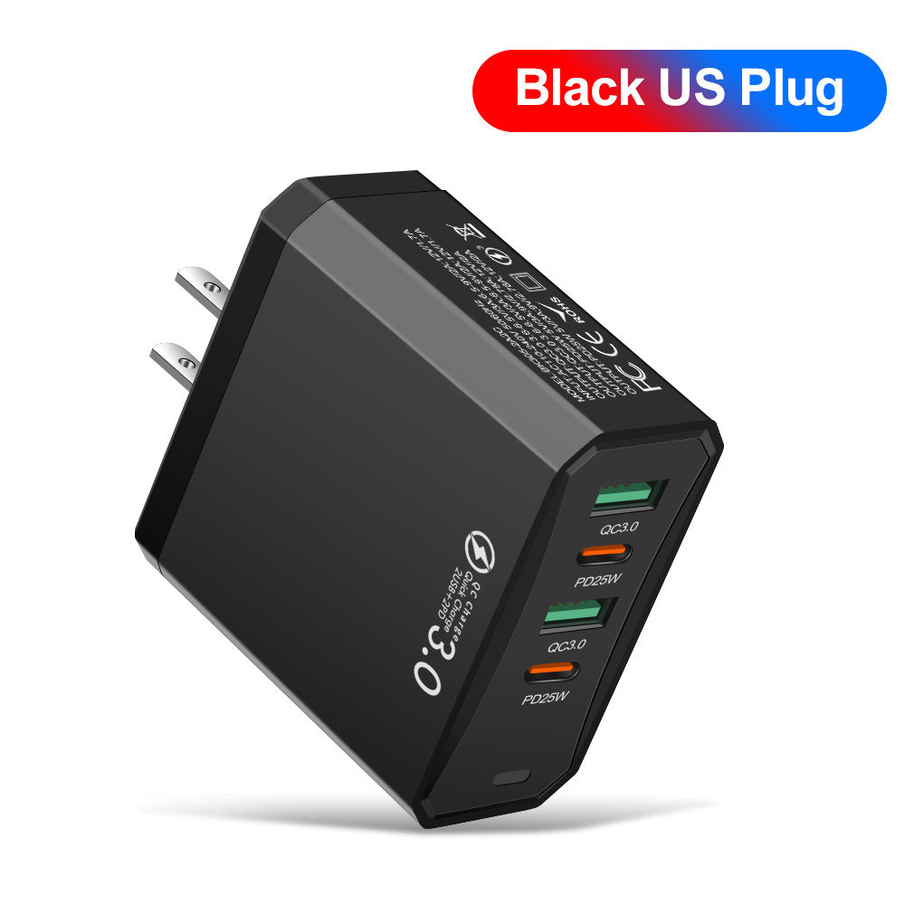 4-Port USB & USB-C Wall Charger