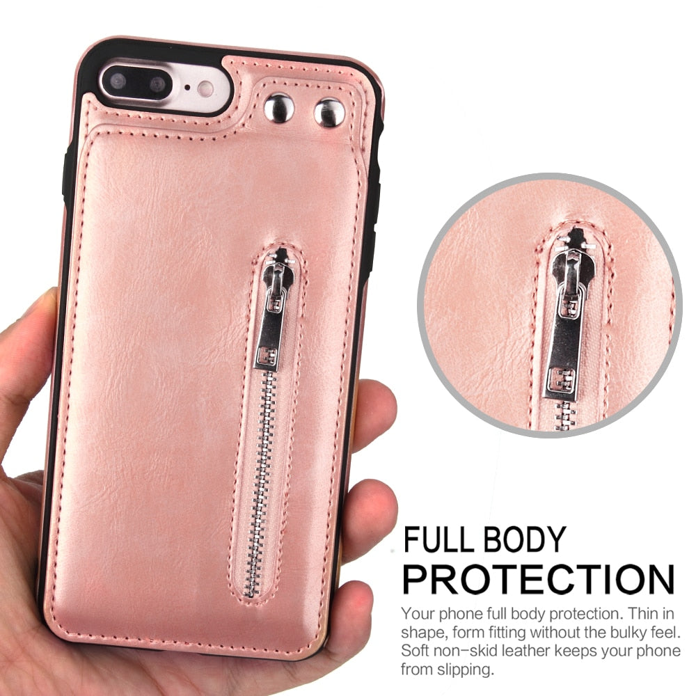 Zipper Wallet iPhone Case | Choose Your Model