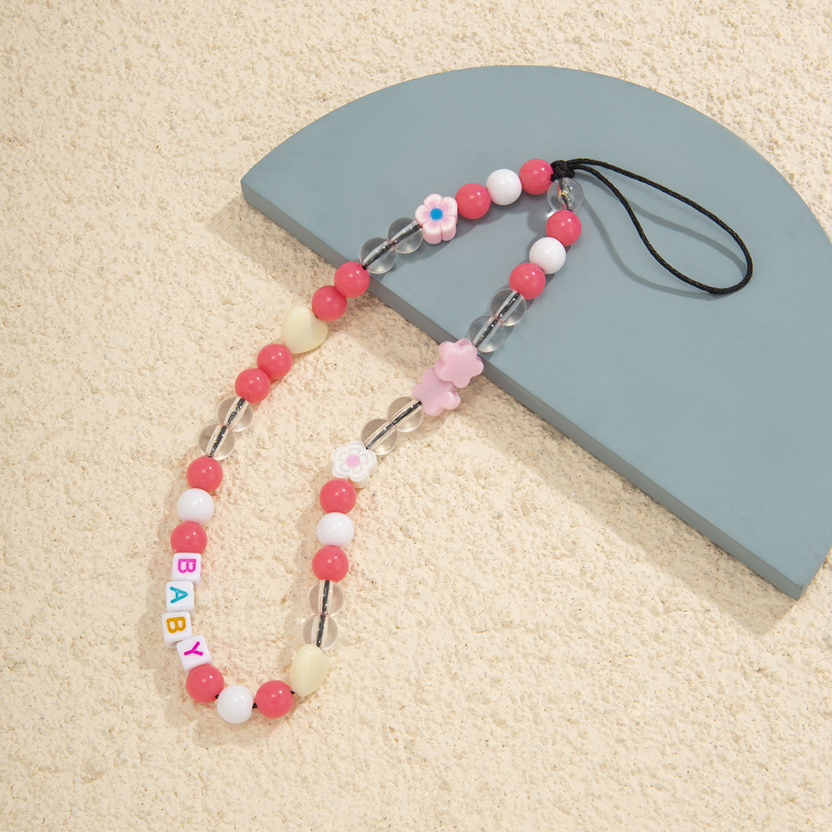 Daisy Beaded Phone Charm