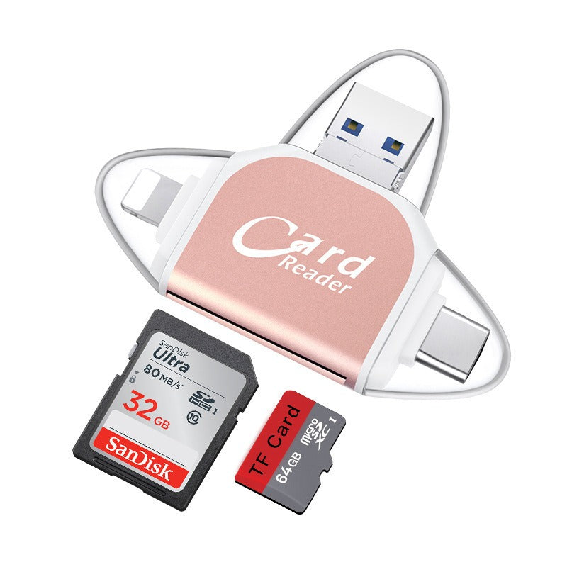 4-in-1 SD & TF Card Reader