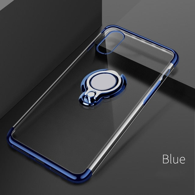 Transparent Ring-Holder iPhone Case | Choose Your Model