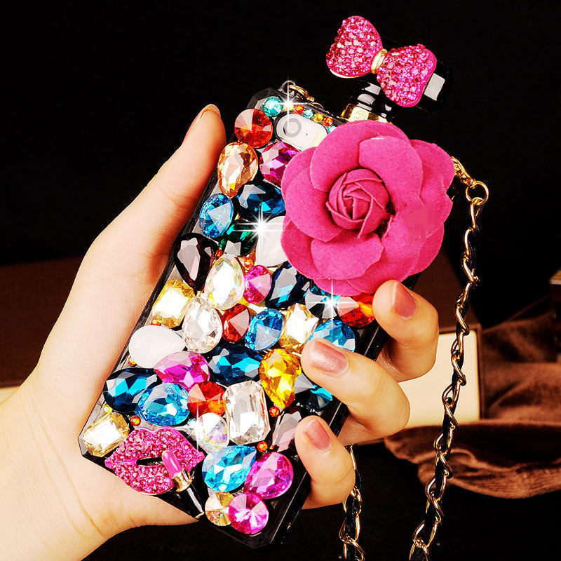 Rhinestone Perfume-Bottle iPhone Case | Choose Your Model