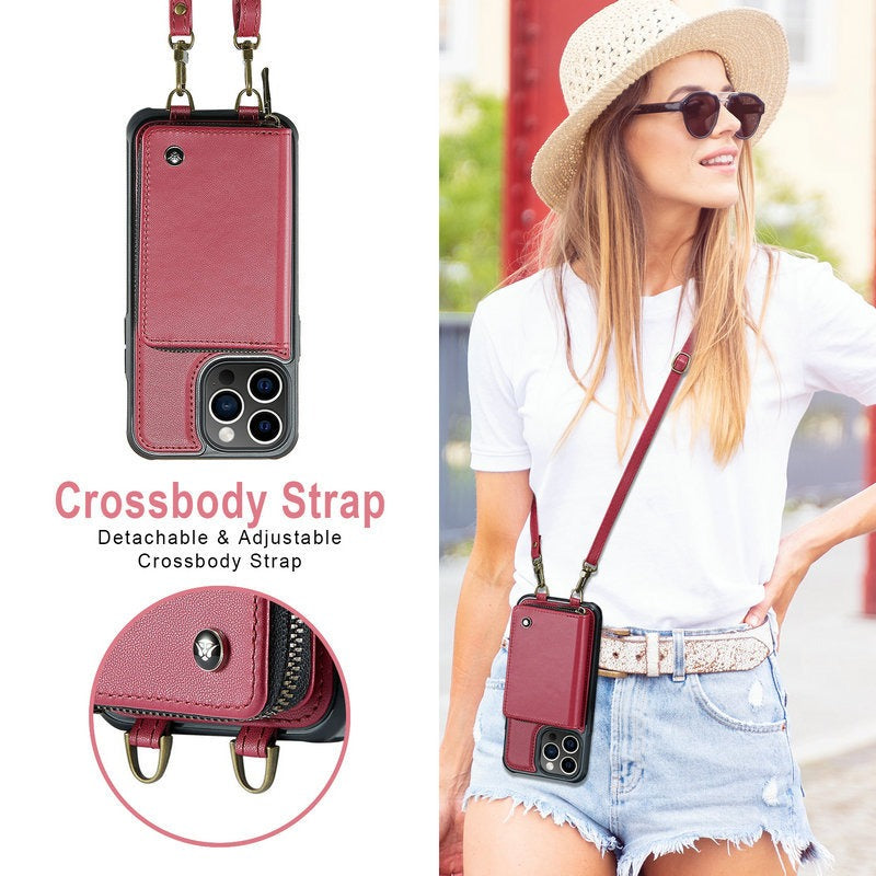 Crossbody Wallet Phone Case with Card Slots | Choose Model