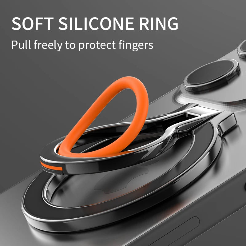 Rotating Metal Finger-Ring Phone Grip & Stand