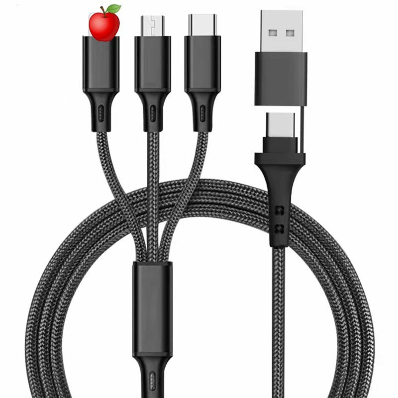 3-in-1 Braided Phone Charging Cable | 1.2m
