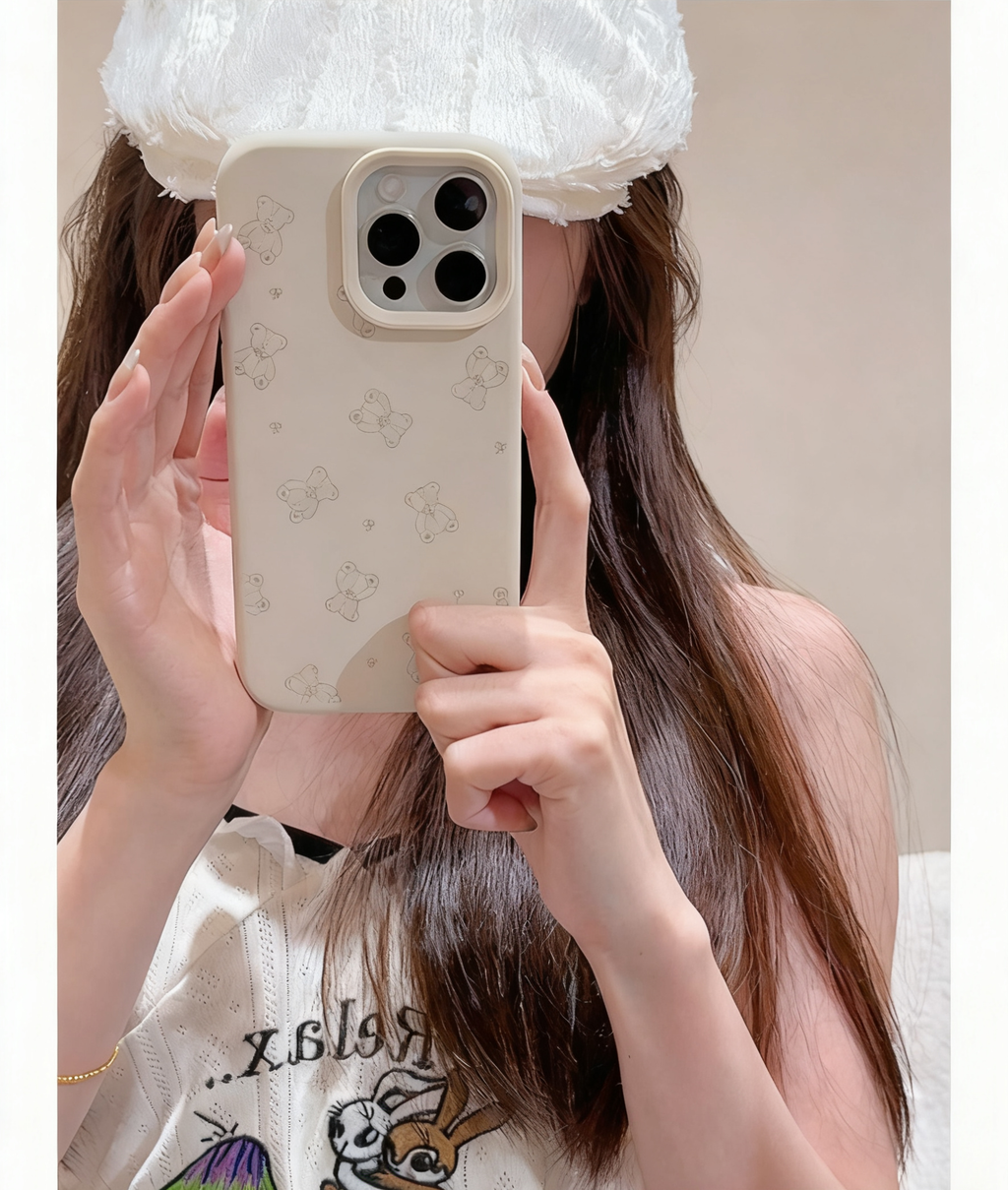 Bear Design Silicone iPhone Case | Choose Your Model