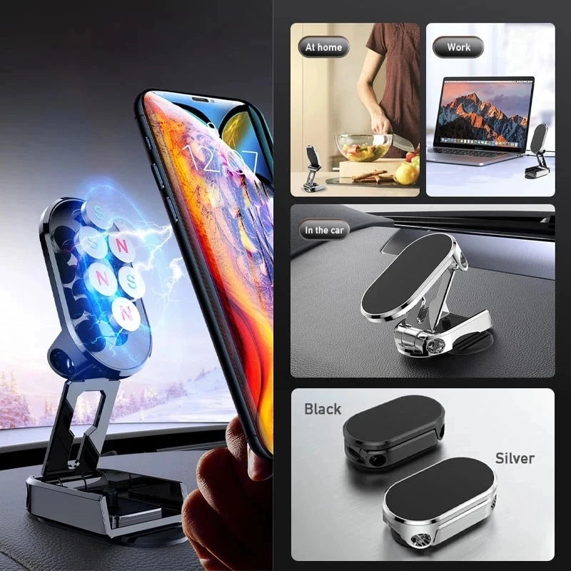 Folding Magnetic Car Phone Holder