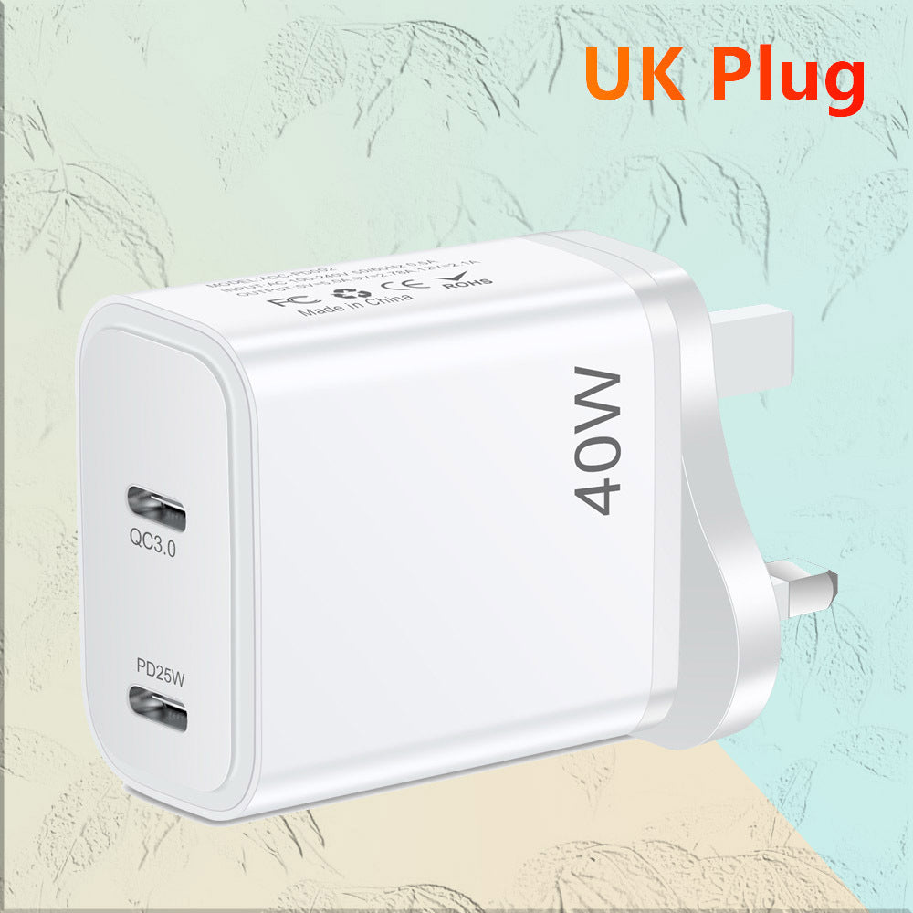 Dual USB-C PD Wall Charger