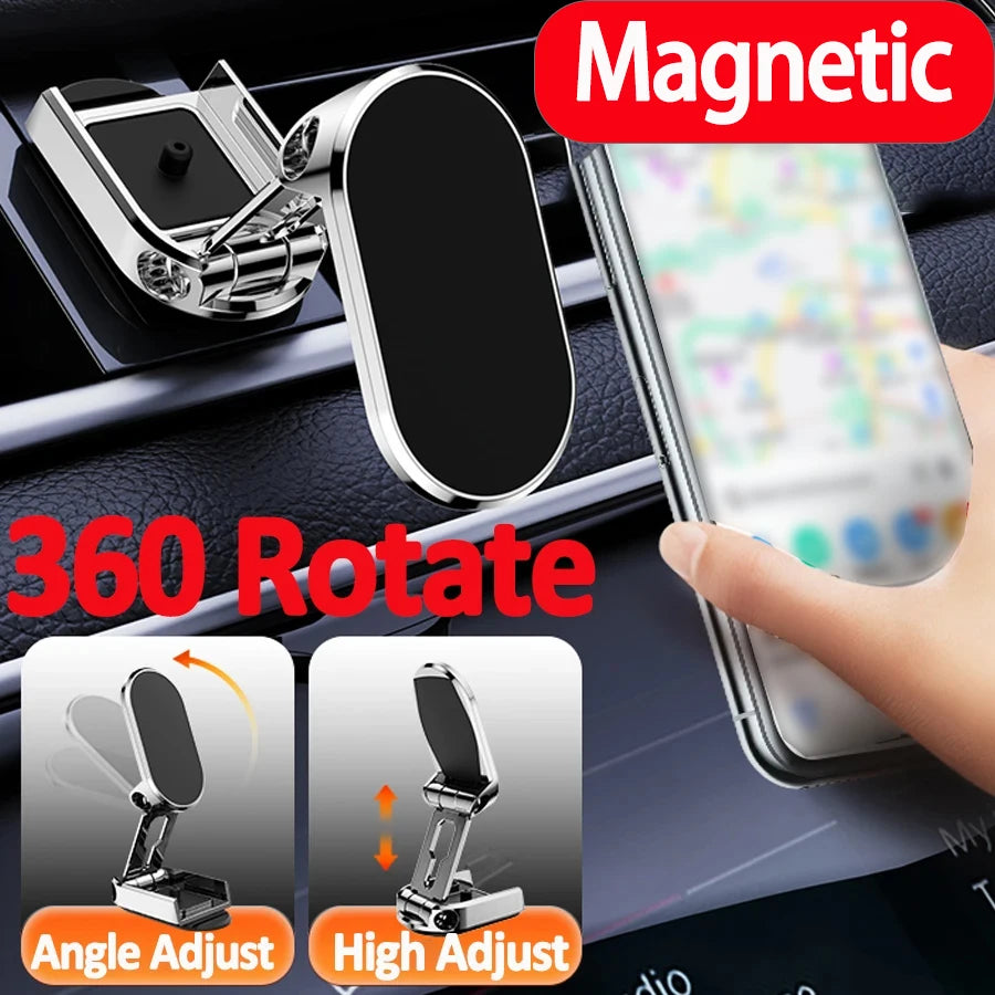 Folding Magnetic Car Phone Holder