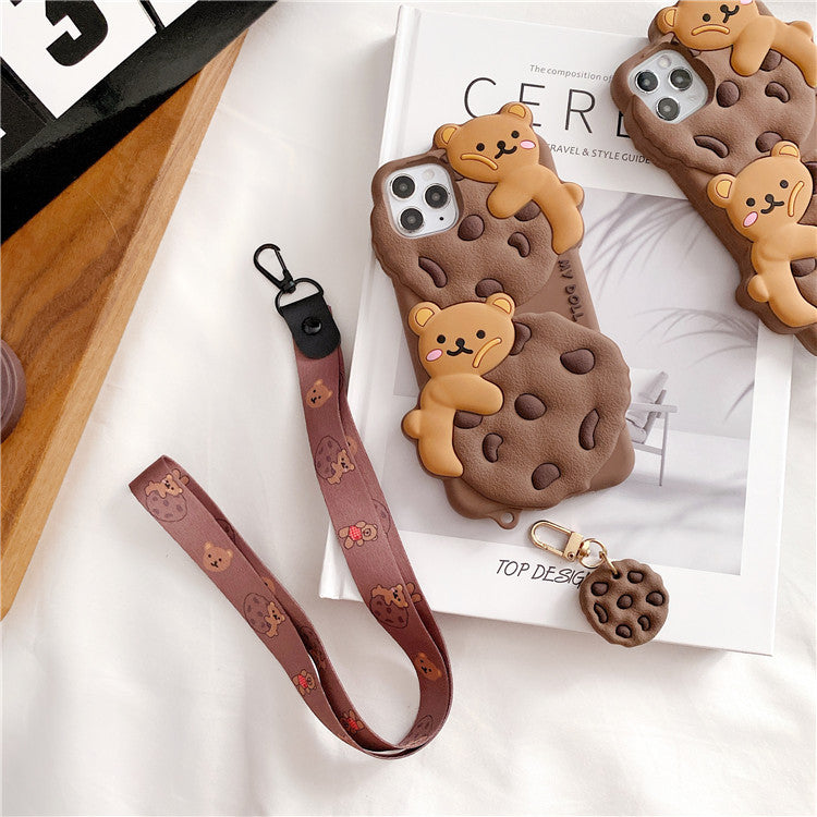 Cute Bear Biscuit iPhone Case | Choose Your Model