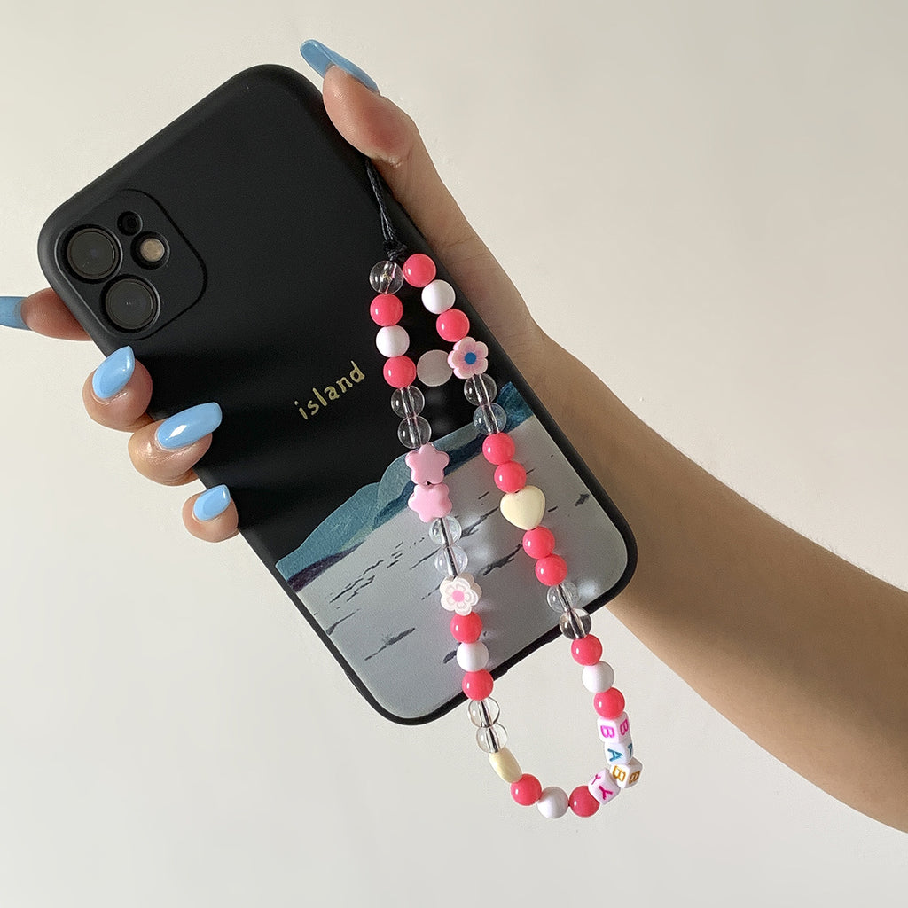 Daisy Beaded Phone Charm
