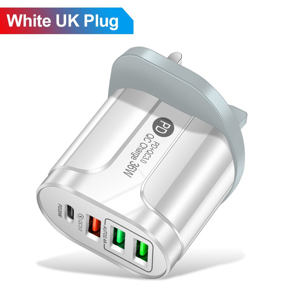 Dual USB PD & QC Wall Charger