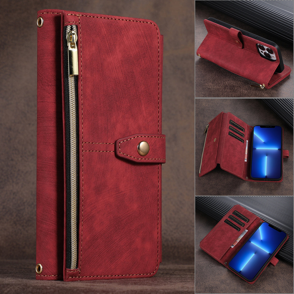 Crossbody Zipper Wallet iPhone Case | Choose Your Model