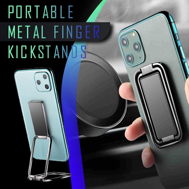 Foldable Metal Double-Ring Phone Grip & Stand