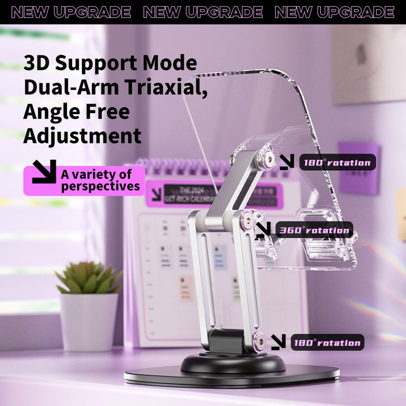 Adjustable Dual-Arm Acrylic Phone Stand | Choose Color
