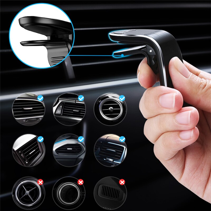 Magnetic Car Phone Mount | Choose Metal Plates