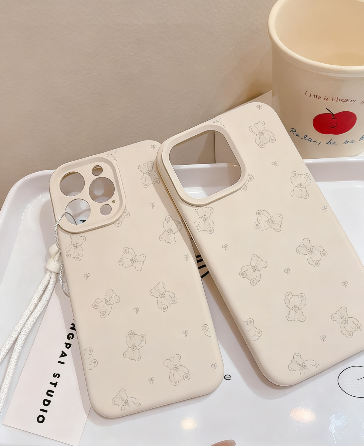 Bear Design Silicone iPhone Case | Choose Your Model