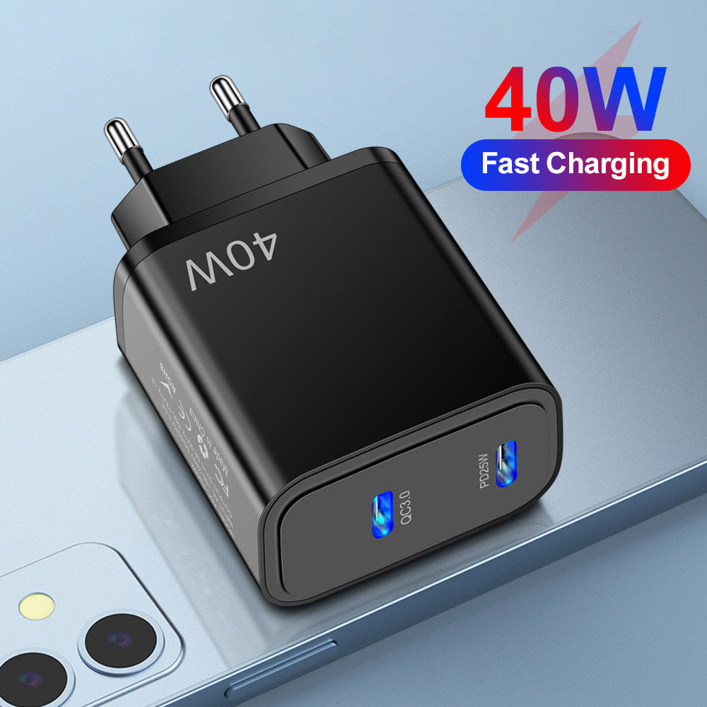 Dual USB-C PD Wall Charger