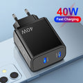 Dual USB-C PD Wall Charger