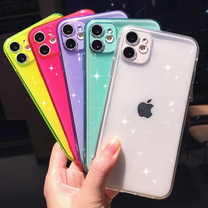 Glitter Fluorescent TPU iPhone Case | Choose Your Model