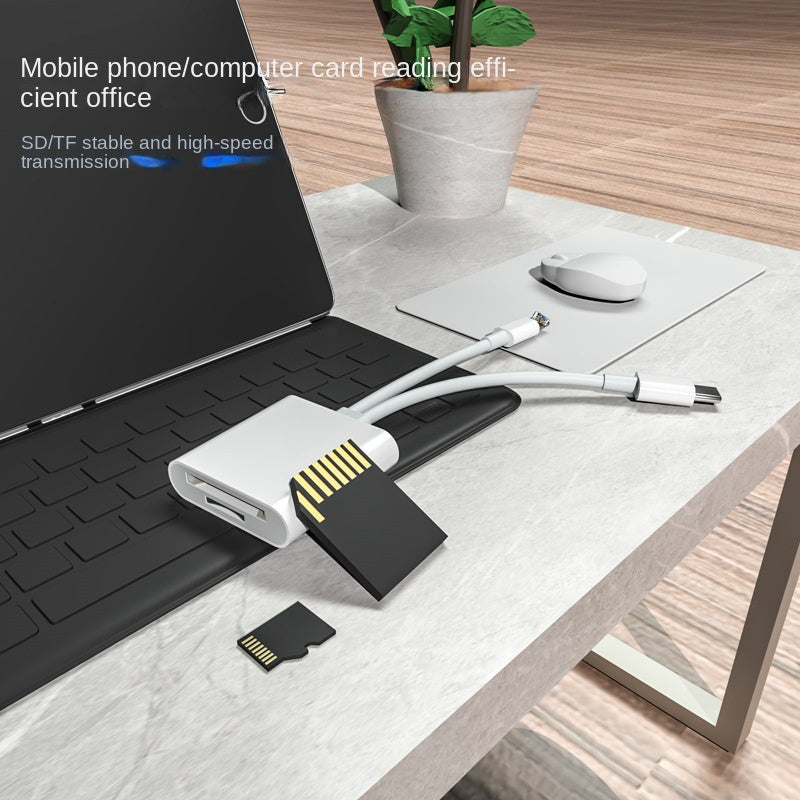 Multi-Function USB-C Phone Card Reader