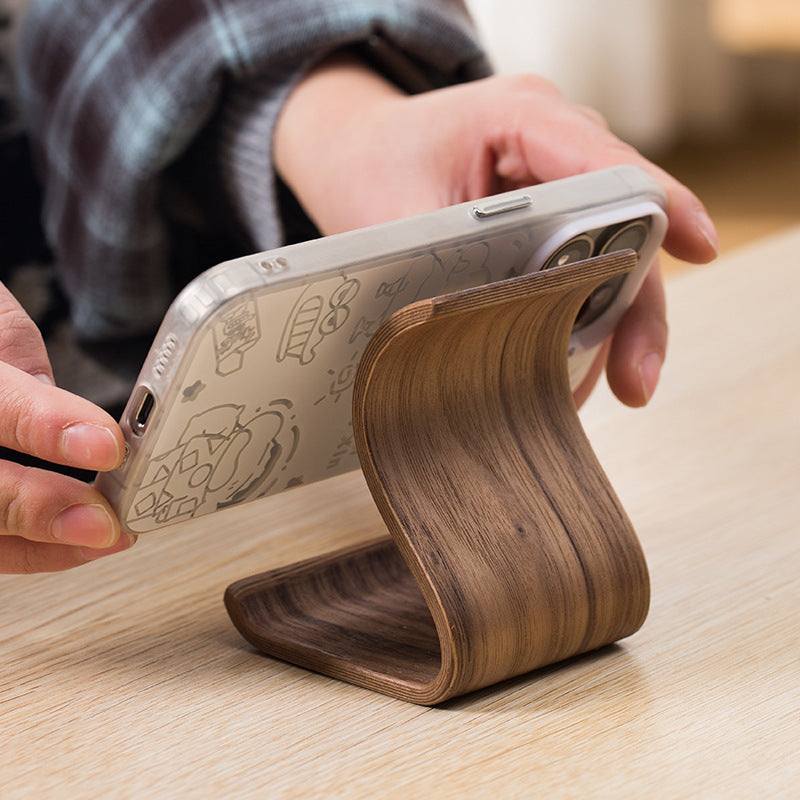 Wooden Desktop Phone Stand | Choose Your Size