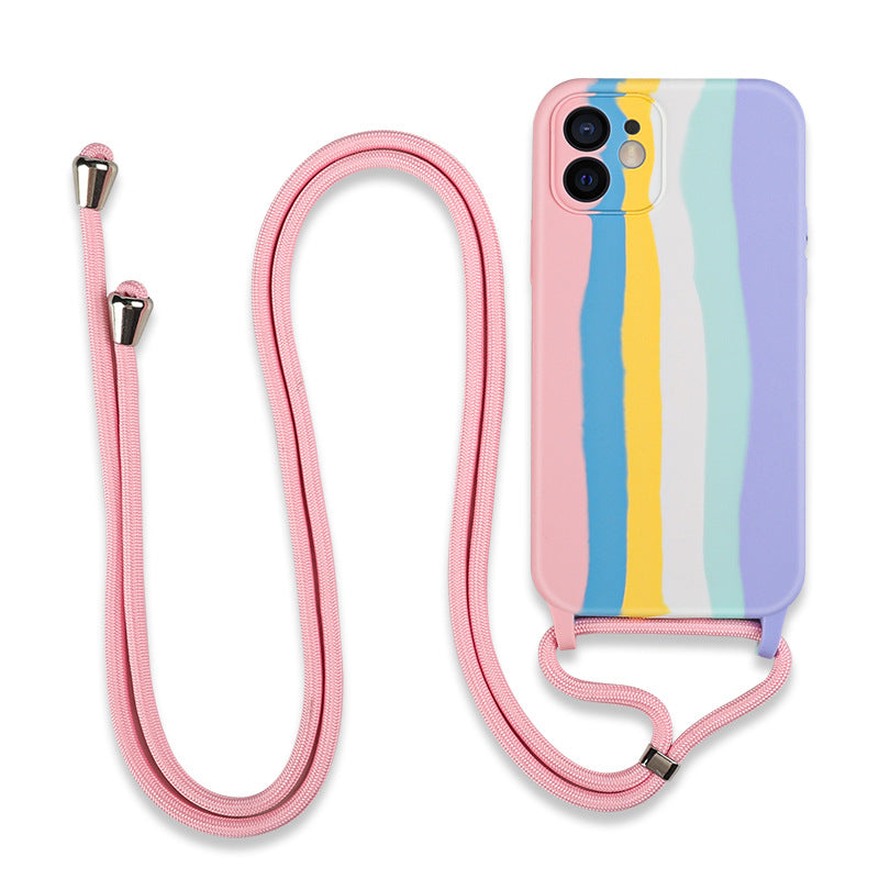 Rainbow Lanyard iPhone Case | Choose Your Model