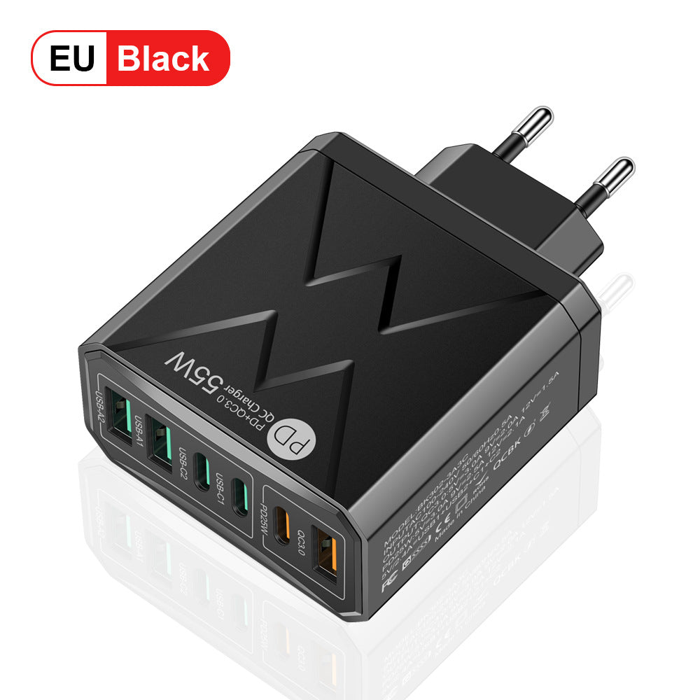 6-Port USB Travel Wall Charger | Up to 55W