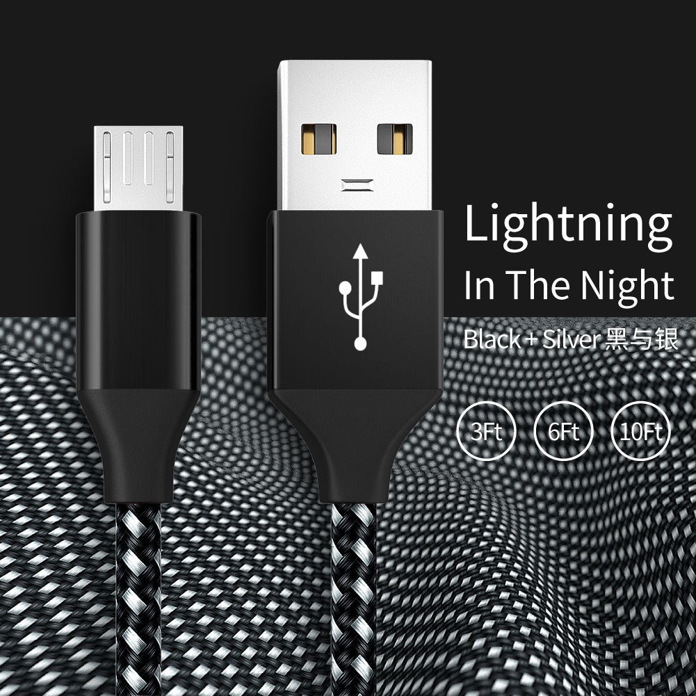 Braided USB-A to Micro-USB Charging Cable | 1m