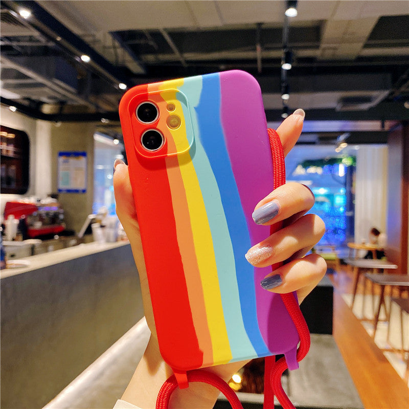 Rainbow Lanyard iPhone Case | Choose Your Model