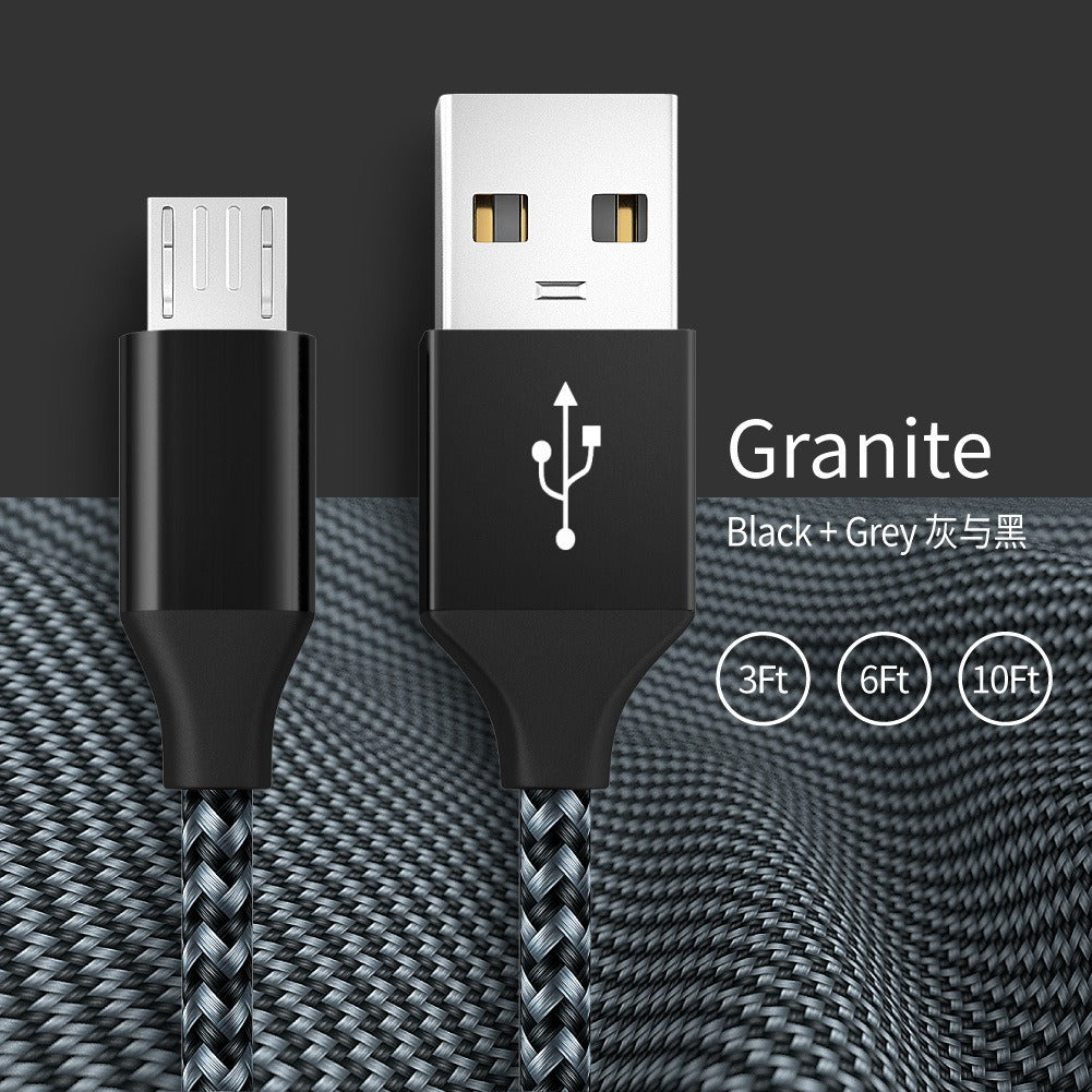 Braided USB-A to Micro-USB Charging Cable | 1m