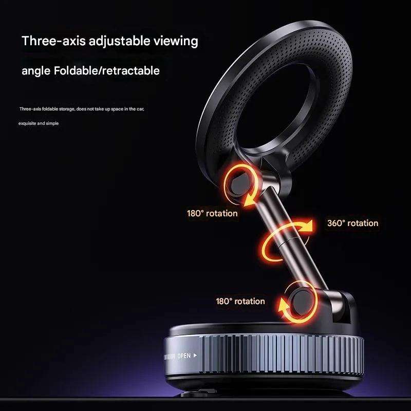 Rotating Suction-Cup Magnetic Phone Holder