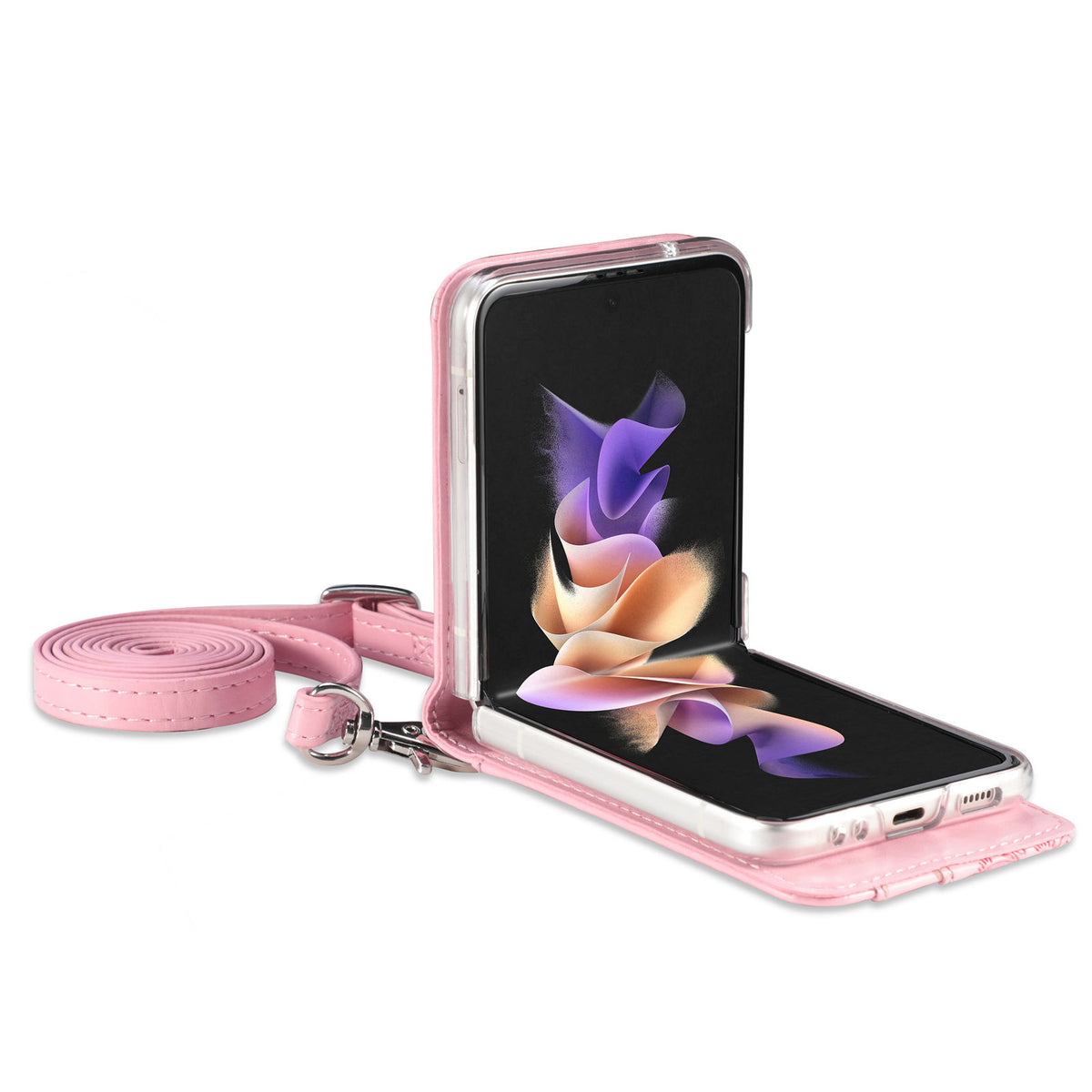 Embossed Wallet Case for Samsung Galaxy Z Flip3
