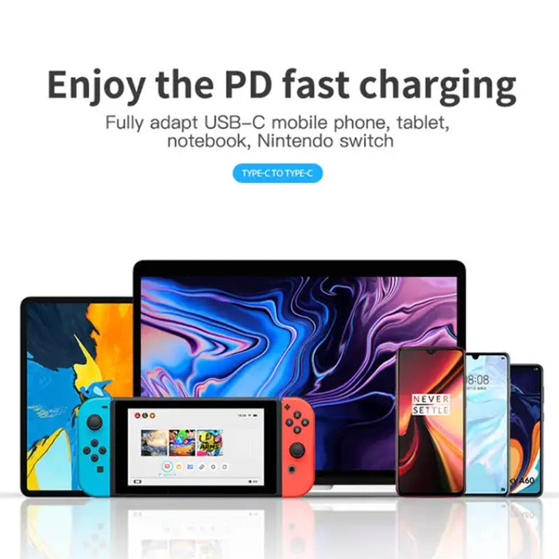 USB-C to USB-C Charging Cable | Up to 100W