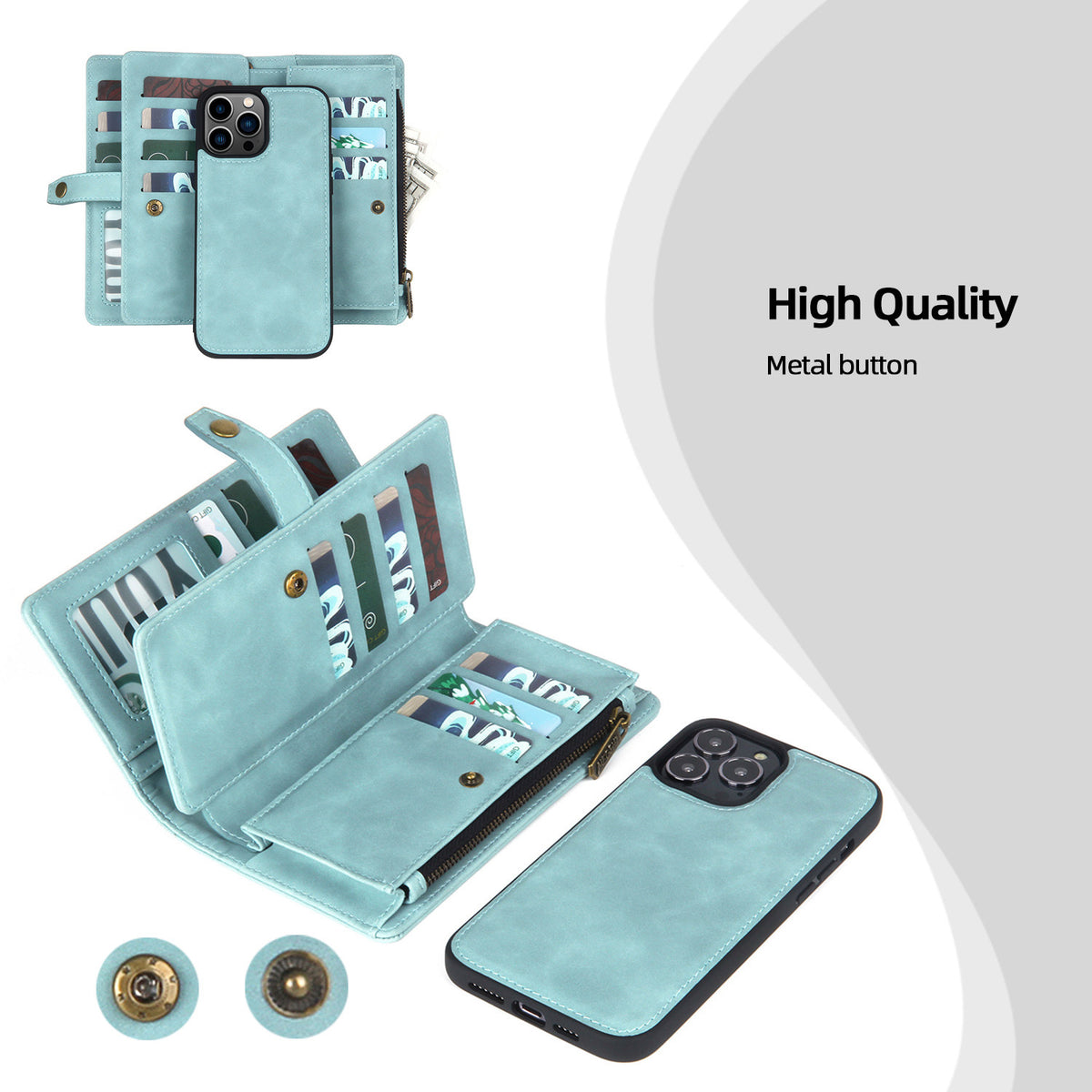 PU Flip Wallet iPhone Case | Choose Your Model