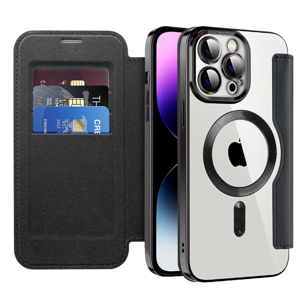 Magnetic Flip Card-Holder iPhone Case | Choose Your Model