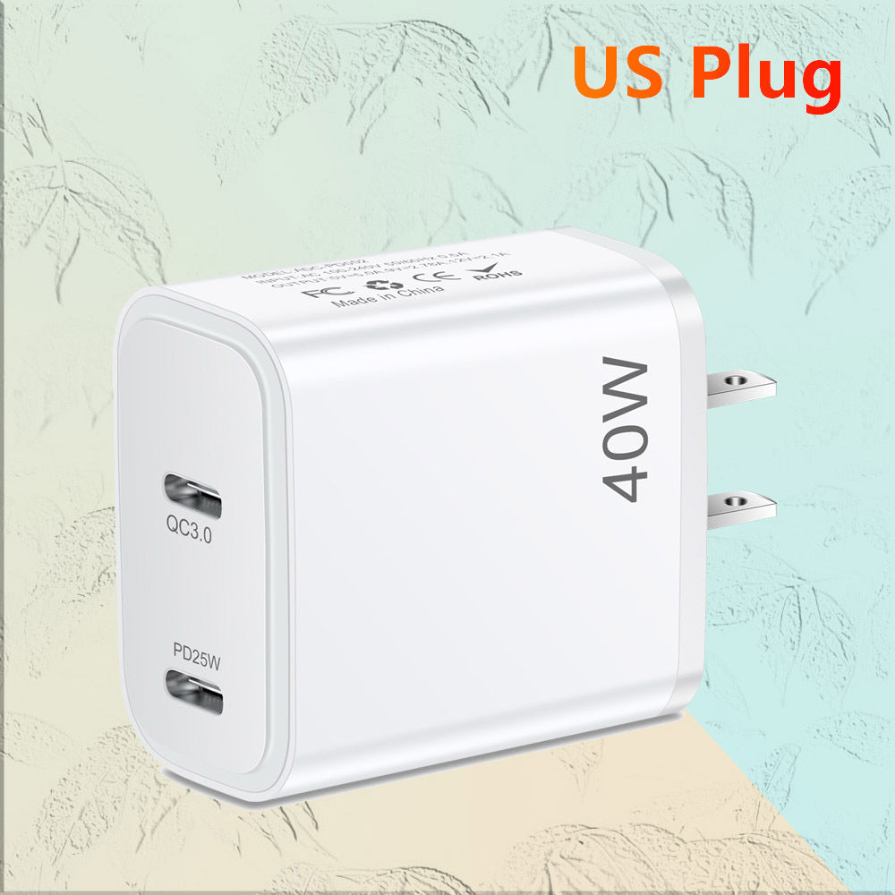 Dual USB-C PD Wall Charger