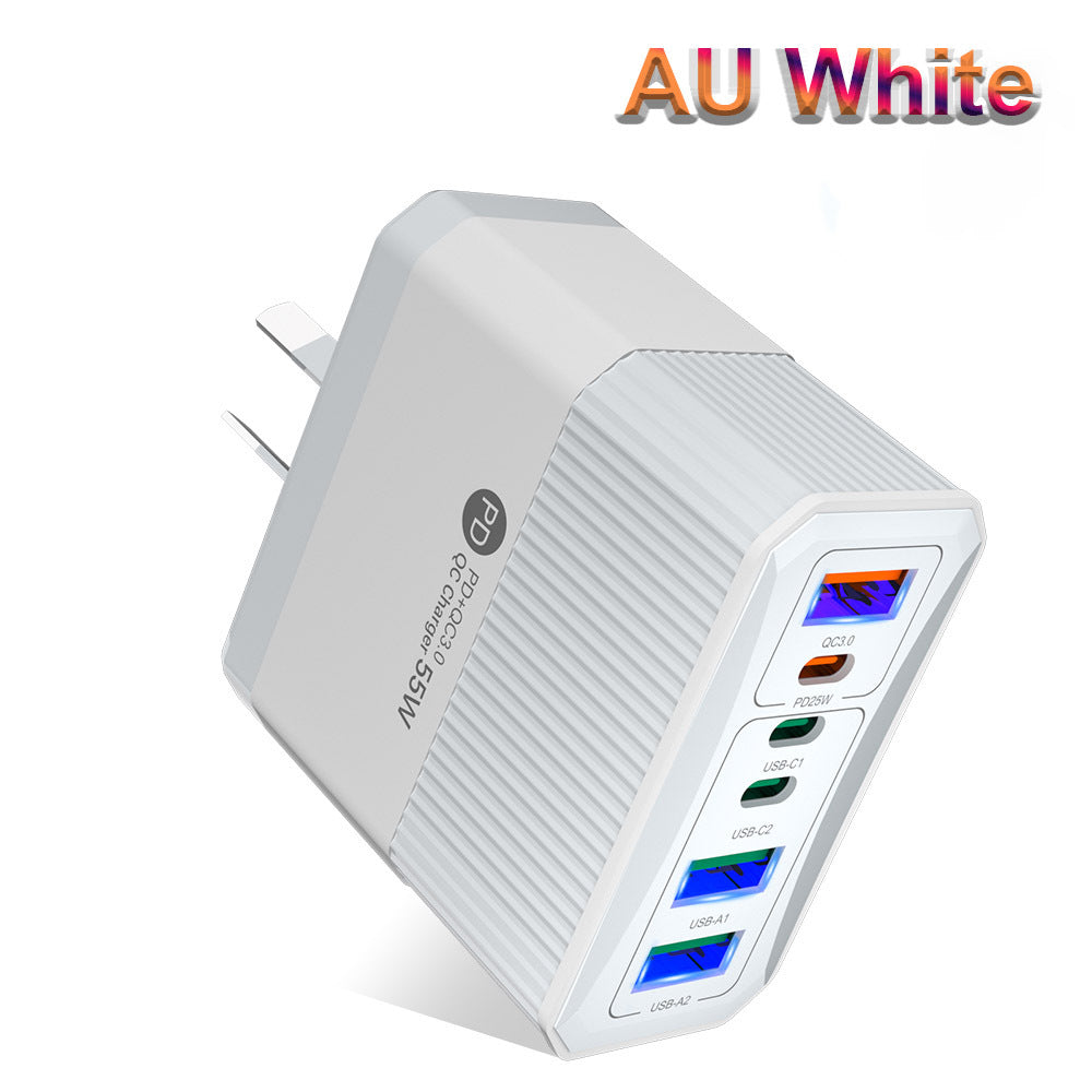 Multi-Port USB Travel Wall Charger | Up to 55W