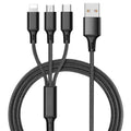 Mini 3-in-1 Woven Charging Cable