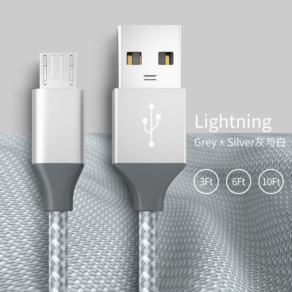 Braided USB-A to Micro-USB Charging Cable | 1m