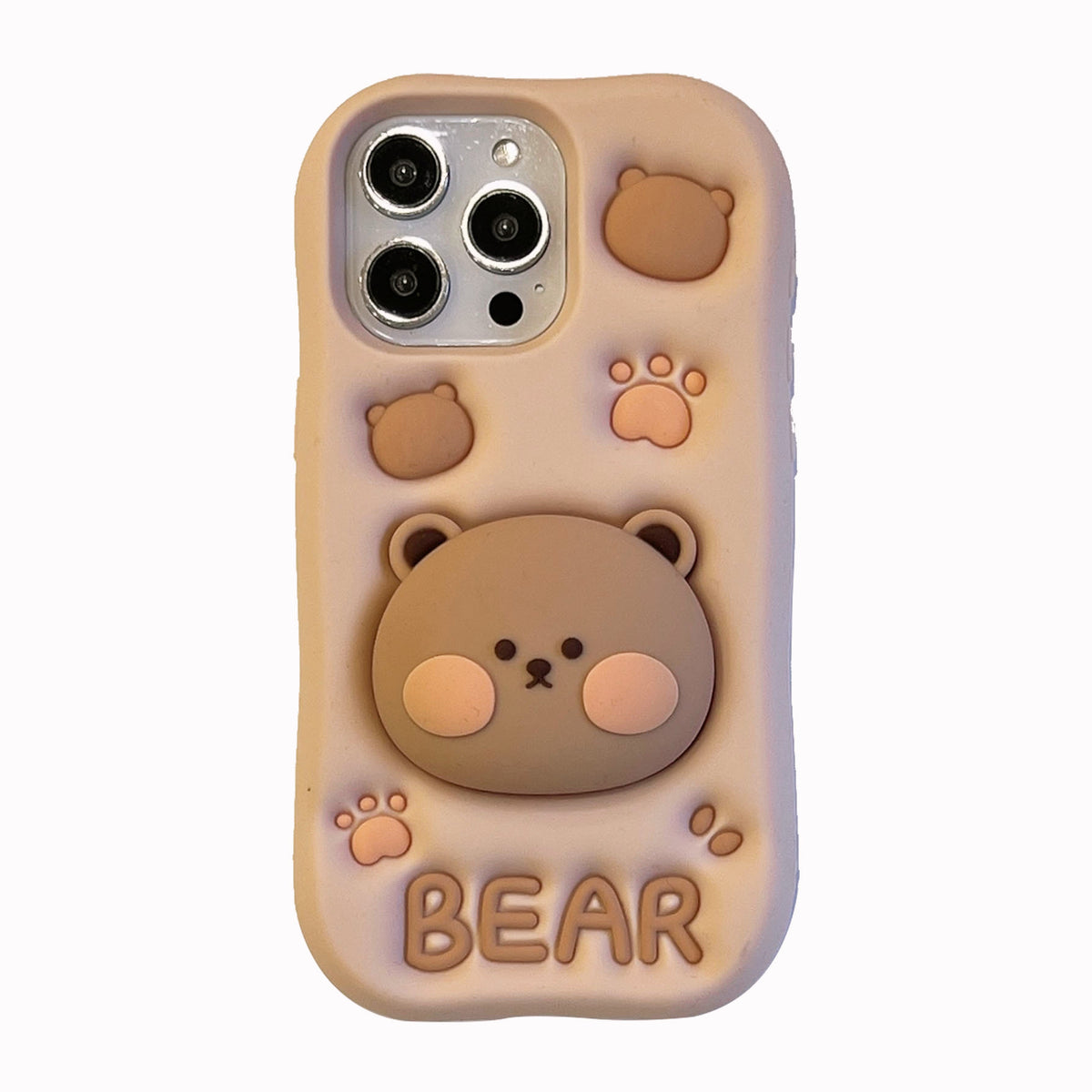 Milk Tea Bear iPhone Case with Stand | Choose Your Model